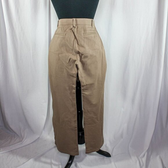 Beta Brand Yoga Dress Pants Trousers Tan Bootcut Size L Petite - Picture 2 of 3